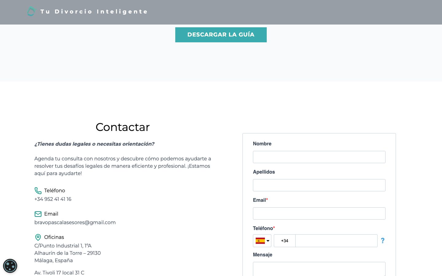 Contact details and consultation form